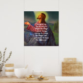 Het Serenity gebed met Jezus Christus schilderen Poster (Keuken)