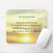 Het serenity gebed mousepad muismat (Met muis)