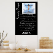 Het Serenity Prayer Jesus Cross Poster (Keuken)
