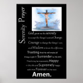 Het Serenity Prayer Jesus Cross Poster (Voorkant)