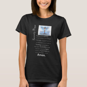 Het Serenity Prayer Jesus Cross T-shirt