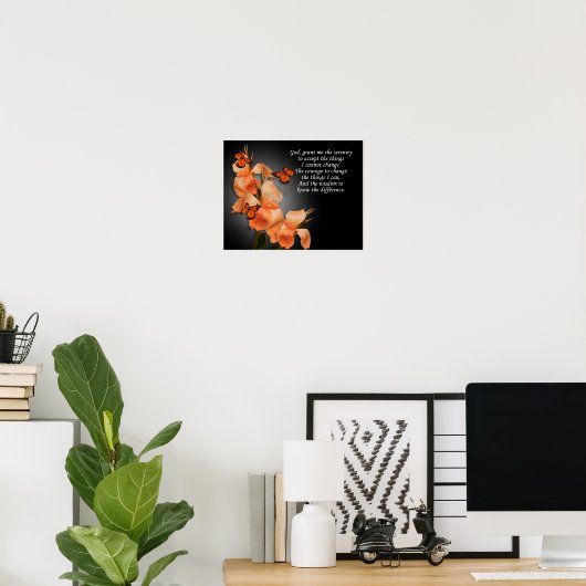 "Het Serenity Prayer" Poster (Thuiskantoor)