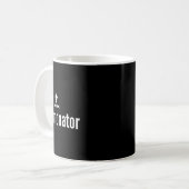 Het Sermonator Shirt Grappige Predikant Koffiemok (Voorkant links)