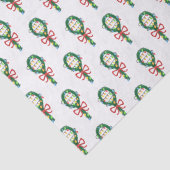Het serveren van deze kerst tennis racket kransen tissuepapier (Detail)