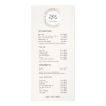 Het servicemenu Trendy Beige Sequin Beauty Price L