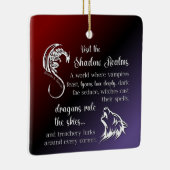 Het Shadow Realms Brenda K Davies Ceramic Ornament (Rechts)