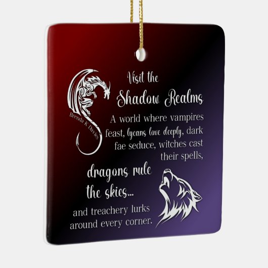 Het Shadow Realms Brenda K Davies Ceramic Ornament (Rechts)