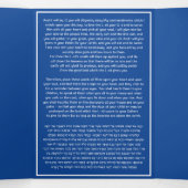Het Shema Joods Gebed Blauw Engels Hebreeuws Drieluik Kaart (Binnenkant midden)