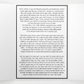 Het Shema Joods Gebed Modern Engels Hebreeuws Drieluik Kaart (Binnenkant midden)