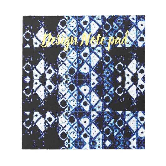 Het Shibori geïnspireerde stootkussen van de Notitieblok (Voorkant)