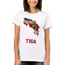 Het Shirt Costa Rica "Tica"