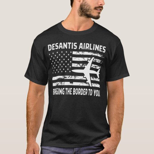 Het Shirt DeSantis Airlines, DeSantis Airline _ (Voorkant)