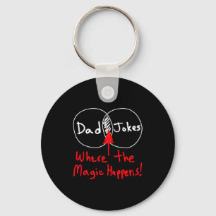Het Shirt Nerdy Vader Grappen Venn Diagram Sleutelhanger