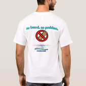 Het shirt No Board van BSN Bodysurfende Apparel (Achterkant)