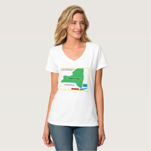 Het Shirt NYS van vrouwen verdelen beschikbaar in