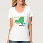 Het Shirt NYS van vrouwen verdelen beschikbaar in  (Voorkant)