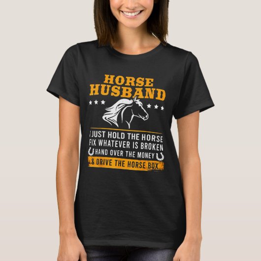 Het Shirt Paard Man Ezel Paard Box (Voorkant)