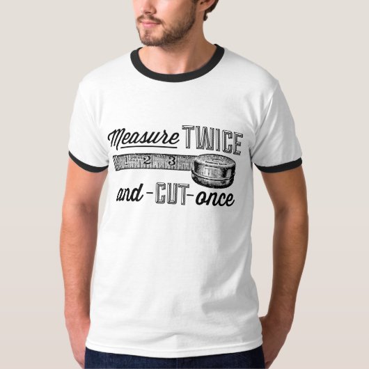 Het Shirt tweemaal knippen (Voorkant)