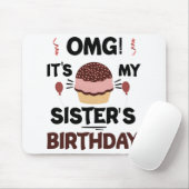 Het Shirt van Birthday Party Birthday Muismat (Met muis)