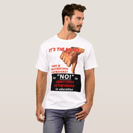 Het Shirt van de Big Lie Mannen (Voorkant volledig)