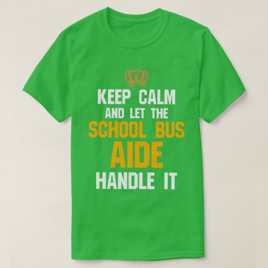 Het Shirt van de bus-assistent van de school houdt (Design voorkant)