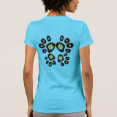 Het Shirt van de Druk van de schilderen Liefde & E (Achterkant)