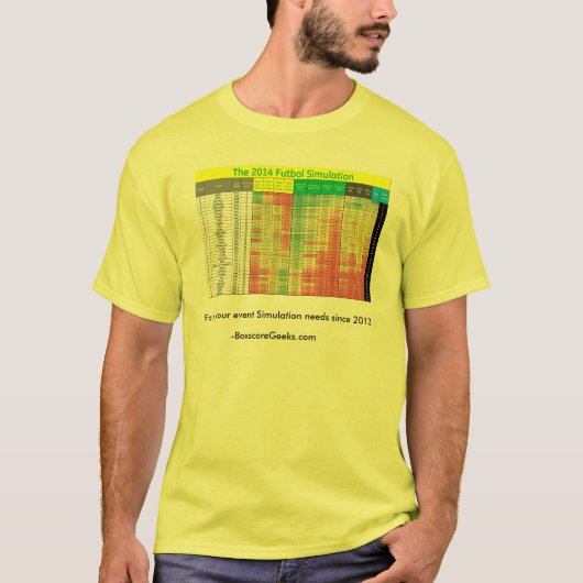 Het Shirt van de Futbol Simulation uit 2014 (Voorkant)