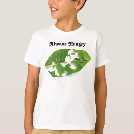 Het Shirt van de jongen heeft altijd honger naar m (Voorkant)