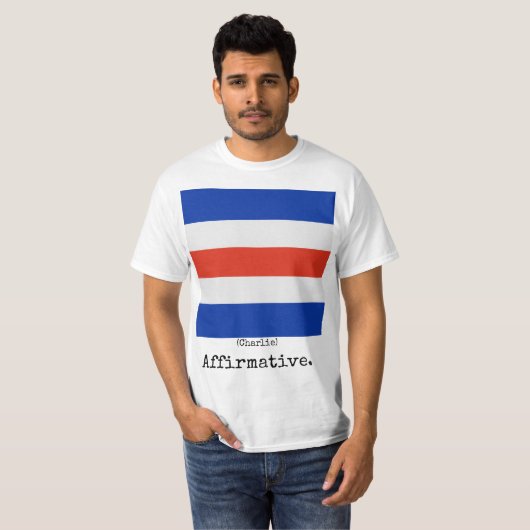 Het Shirt van de marine (Charlie), Man (Voorkant volledig)