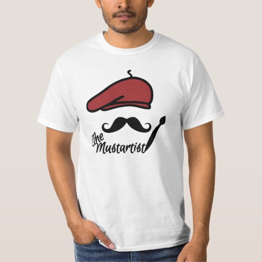 Het shirt van de Mosterkunstenaar - kies stijl (Voorkant)