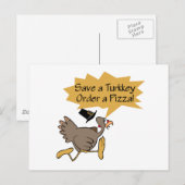 Het shirt van de Thanksgiving van Turkije van de Feestdagenkaart (Voorkant / Achterkant)