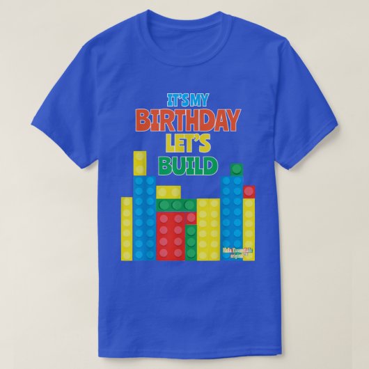 Het Shirt van de verjaardag voor Kinderen Laten wi (Design voorkant)