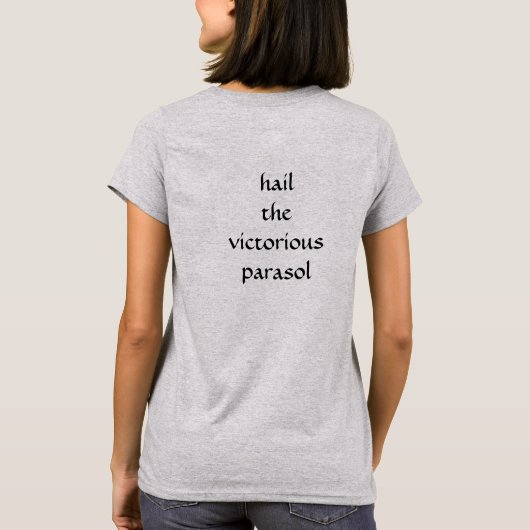 Het Shirt van de Victorieuze Parasol (Achterkant)