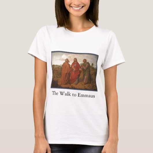 Het Shirt van de Womans van Emmaus (Voorkant)