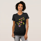 Het Shirt van het Bloerpatroon van de Retro (Voorkant volledig)