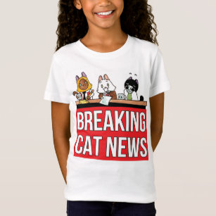 Het shirt van het Breking Cat News logo