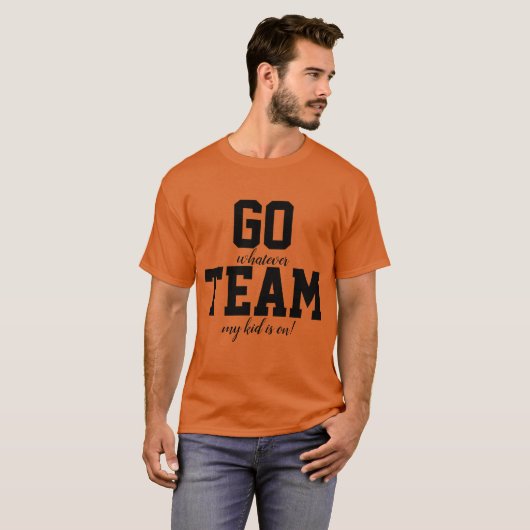 Het Shirt van het Team van de Sport van de ouder (Voorkant volledig)