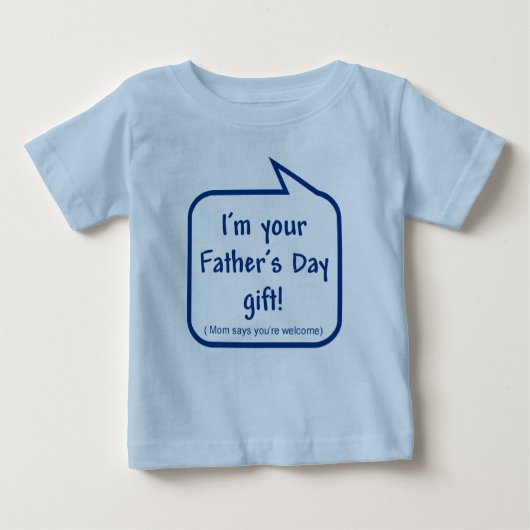Het shirt van het Vaderdag van de klap voor baby o (Voorkant)