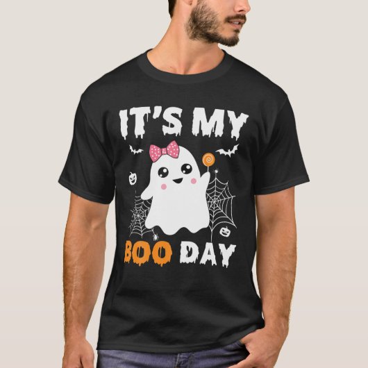 Het Shirt van mijn Boo Day Halloween Birthday Ghos (Voorkant)
