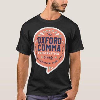Het Shirt van Oxford Comma Conservation