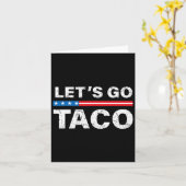 Het Shirt van Taco Let's Go Taco Let's Go Kaart (Gele Bloem)