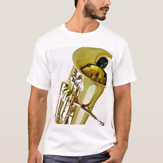 Het Shirt van Tuba T Klaar om met Uw Woorden aan t (Voorkant)