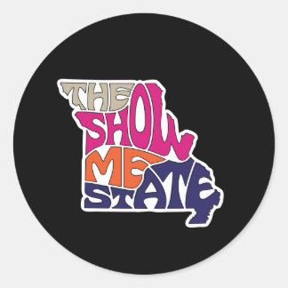 Het Show Me State - Missouri Ronde Sticker