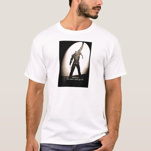 Het show moet doorgaan t-shirt (Voorkant)