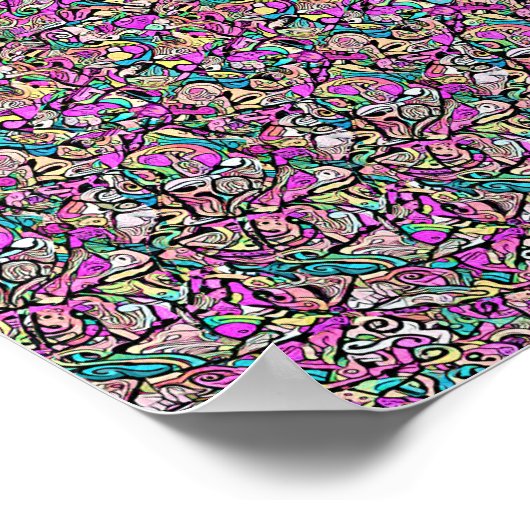 Het show moet niet-verborgen 3D afdrukken Poster (Hoek)