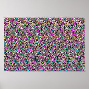 Het show moet niet-verborgen 3D afdrukken Poster