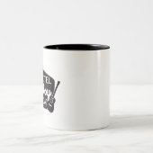 Het Show Motel Cowboy Tweekleurige Koffiemok (Center)