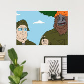 Het Show van de Big Lez is de sasquatch Poster (Thuiskantoor)