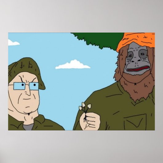 Het Show van de Big Lez is de sasquatch Poster (Voorkant)