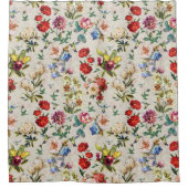 Het Show van de creatie van de Floral-Waterverf Vi Douchegordijn (Voorkant)